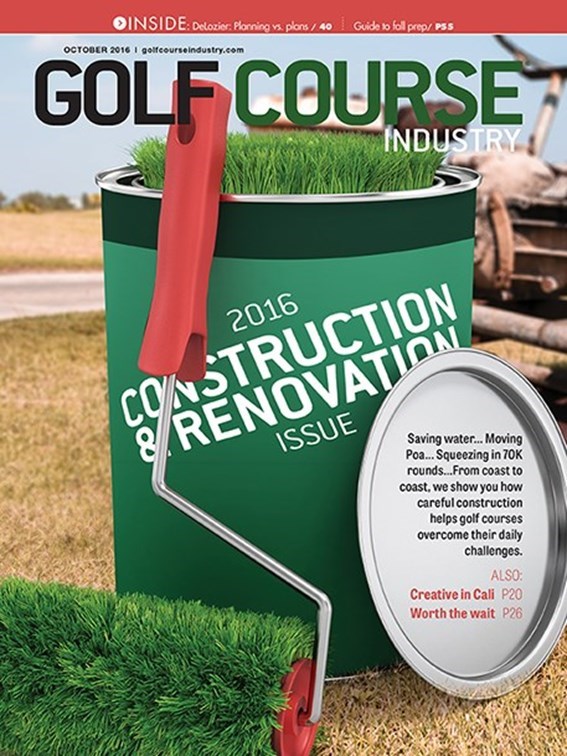 Features - 2016 Construction & Renovation Issue - Golf Course Industry Magazine