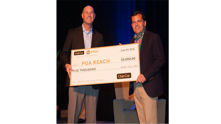 Club Car presents $5,000 to PGA REACH