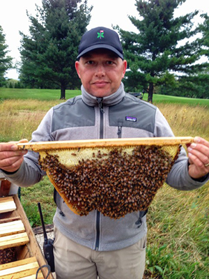 The buzz about on-course beekeeping