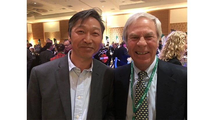 Golf course builder Kun Li and architect Ben Crenshaw
