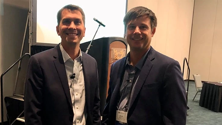 The Peninsula Club's Jared Nemitz, left, and The Ford Plantation's Nelson Caron.