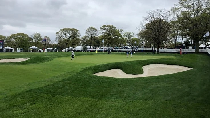 Parts of the Bethpage State Park Yellow Course were used as practice areas for the 2019 PGA Championship.