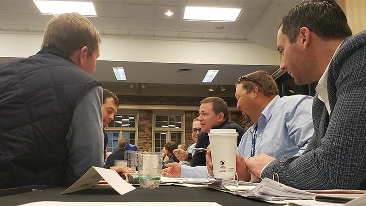 Superintendents participated in a variety of a business classes at the 11th annual Syngenta Business Institute.