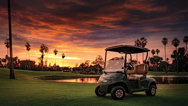 E-Z-GO RXV ELiTE cars will be used in charity match involving Tiger Woods, Phil Mickelson, Tom Brady and Peyton Manning.