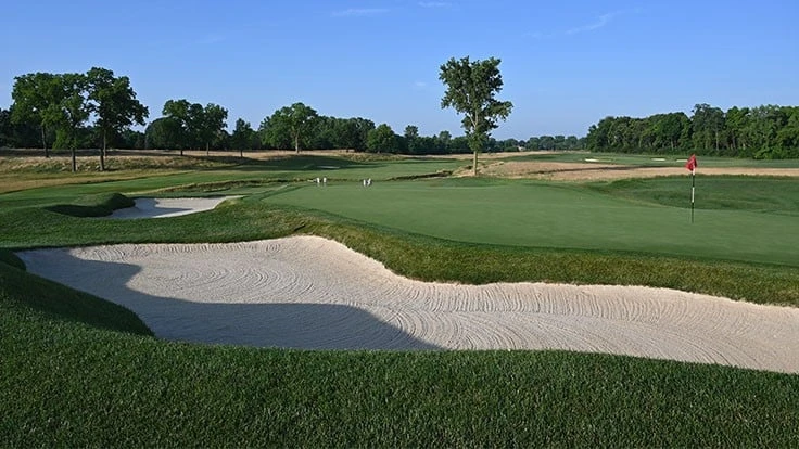 The fourth hole at Inverness Club in Toledo, Ohio.