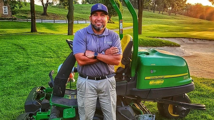 Abel Zertuche has been a mainstay on the TPC Deere Run summer crew since the course opened.