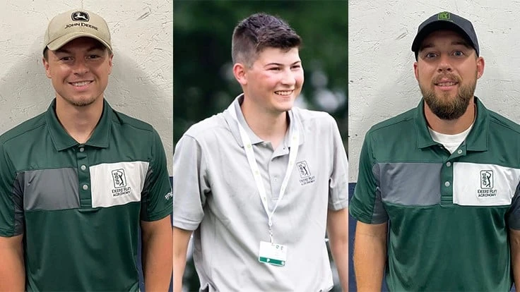 Flexible scheduling has allowed TPC Deere Run to retain key maintenance employees Alec Austin, Shane Bleeker and Trevor DeJaynes. 