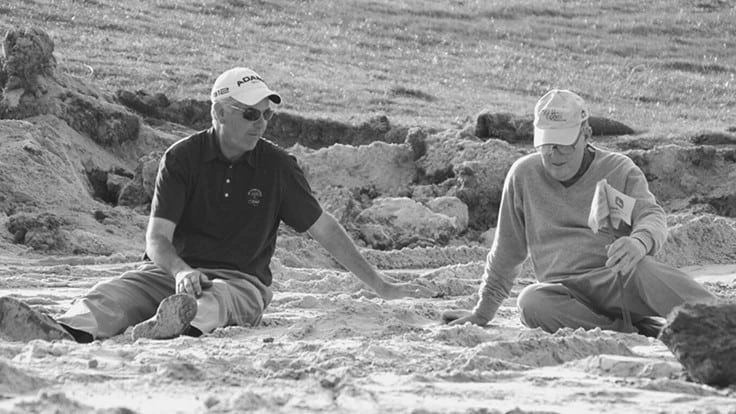 Chris Lutzke and his mentor, Pete Dye.