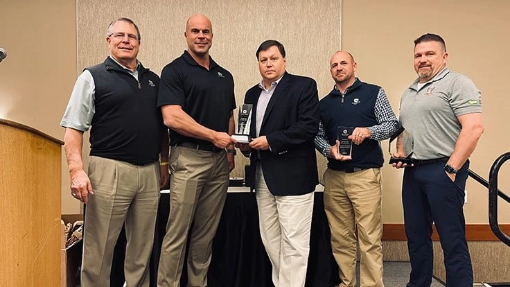 John Deere honored Revels Turf & Tractor as its Golf Dealer of the Year. 