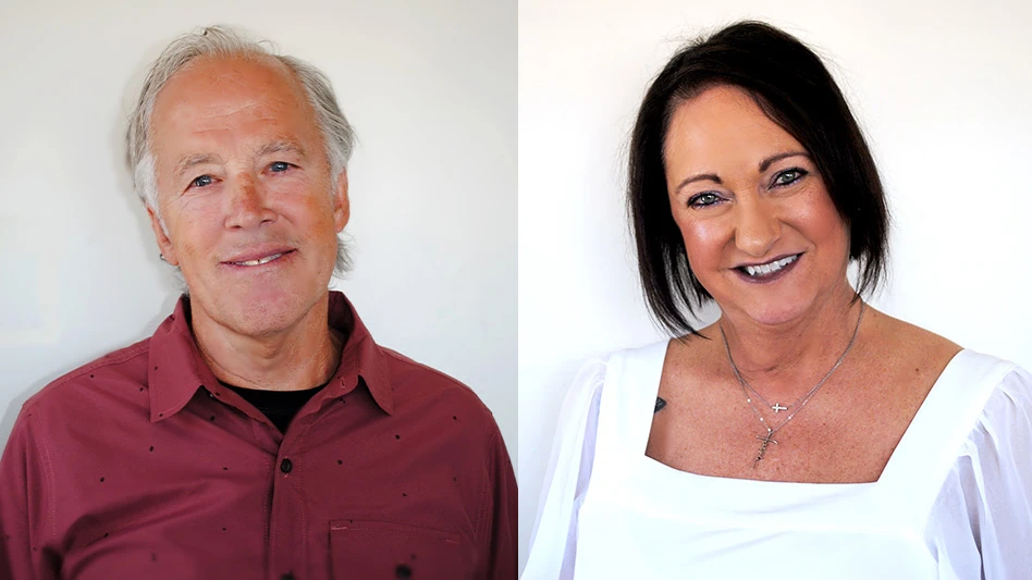 New Munro regional account managers David Busby and Samantha Butero