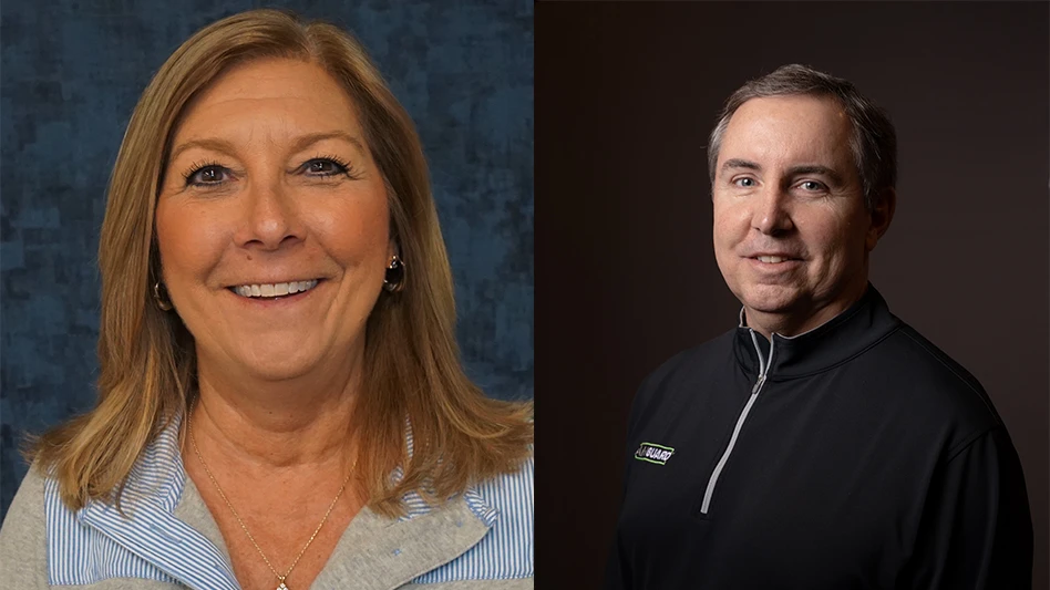 AMGUARD hired Linda Satter (left) as key accounts manager and promoted Larry Lennert to a technical services manager role.