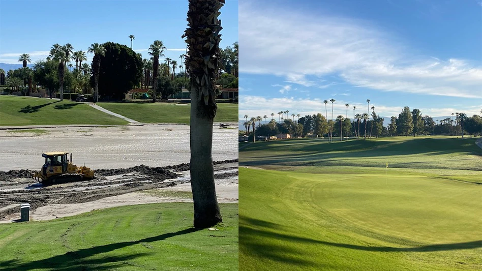 Superintendent Ben Vann and team repaired the damage caused to Whitewater Wash caused by Tropical Storm Hilary to return Thunderbird Country Club to a playable condition.