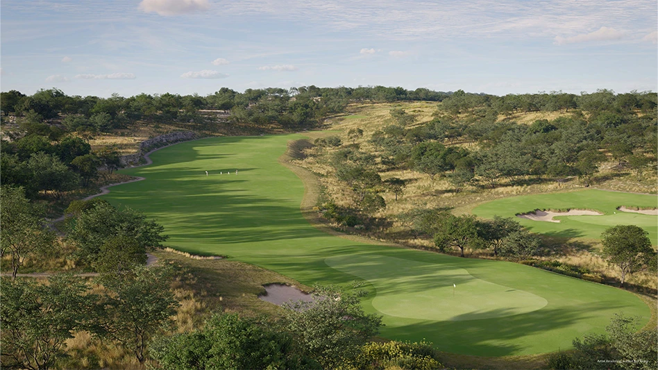 Rendering of the Travis Club's second hole.