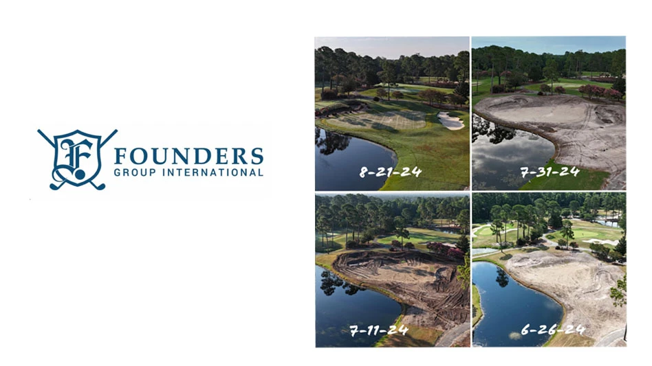 Founders Group International logo with images of course.