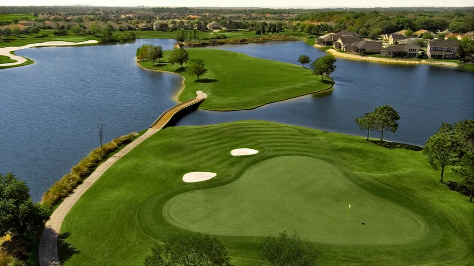 An aerial photo of the Club at Eaglebrooke in Lakeland, Florida.