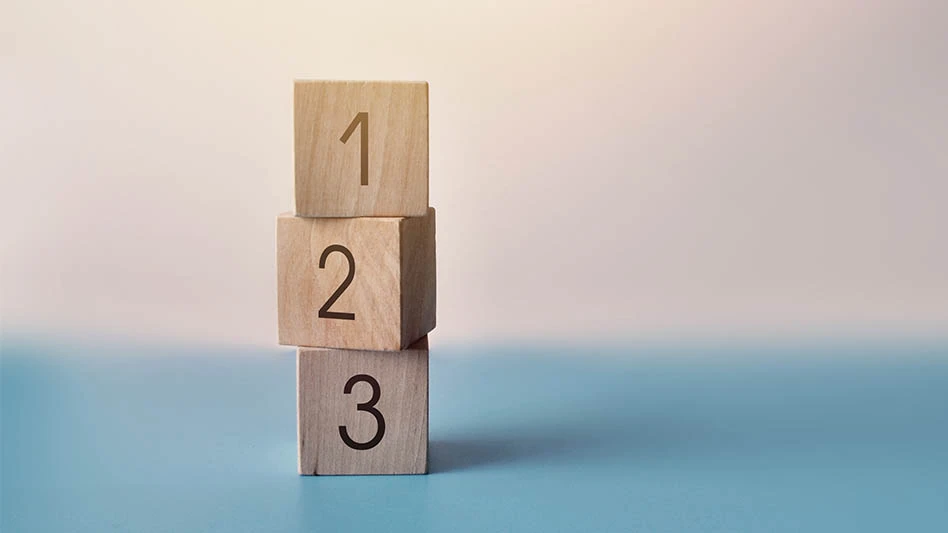 Three stacked blocks.