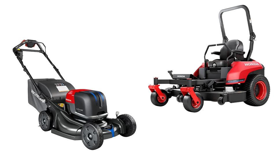 New Honda battery-powered mowers.