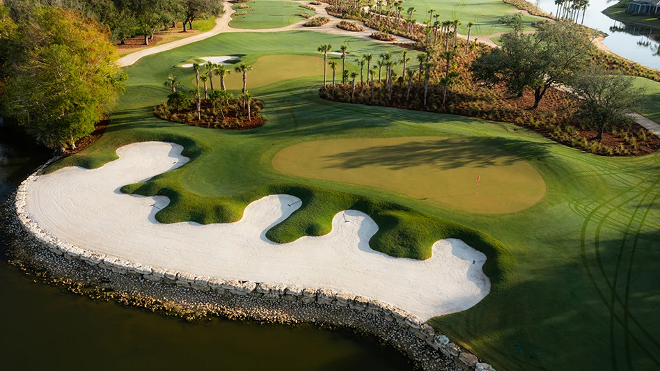 An aerial view of Vineyards Country Club’s newly-renovated 18-hole North Course