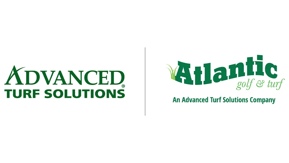 Logos for Advanced Turf Solutionsand Atlantic Golf & Turf.