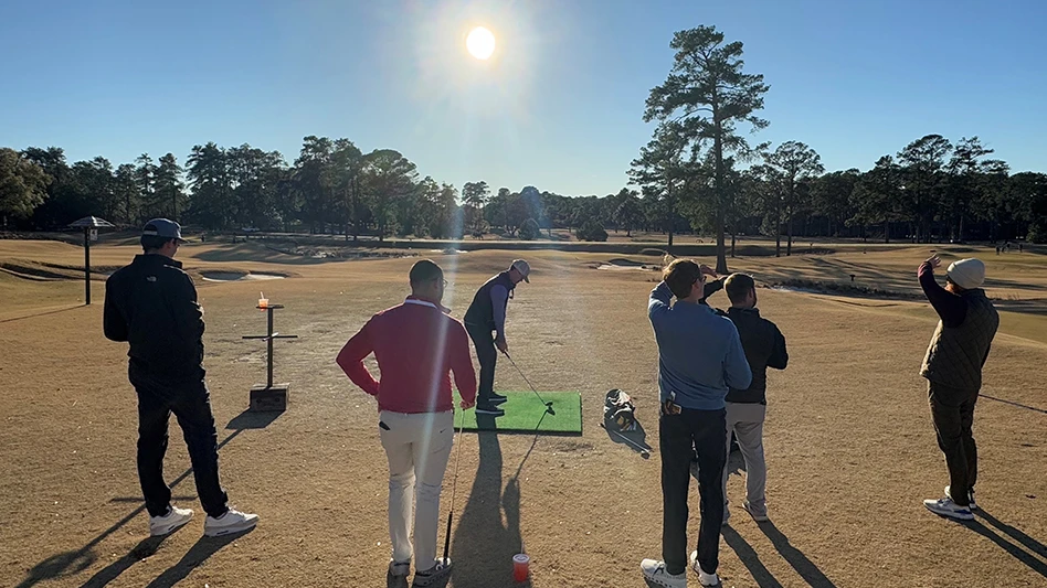 Assistant superintendents prepare to tee off on The Cradle.