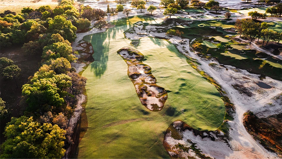 The fourth hole of Karoo at Cabot Citrus Farms in Florida.