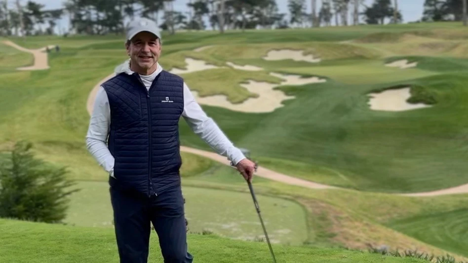 Heritage Links president Jon O’Donnell on the golf course.