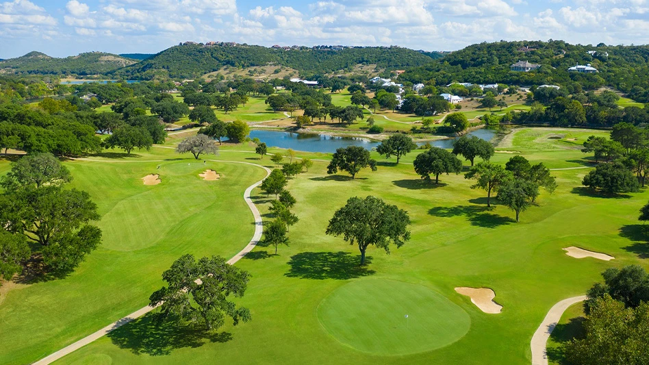 An aerial view of Tapatio Springs Hill Country Resort
