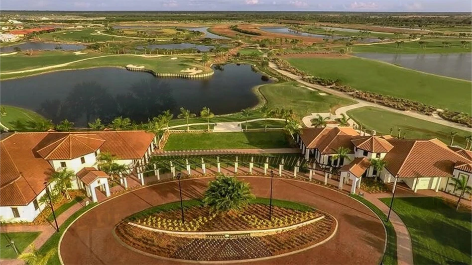 An aerial shot of Sarasota National Golf Course
