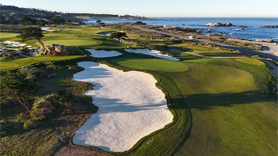 The 12th hole of Monterey Peninsula Country Club's Shore Course.