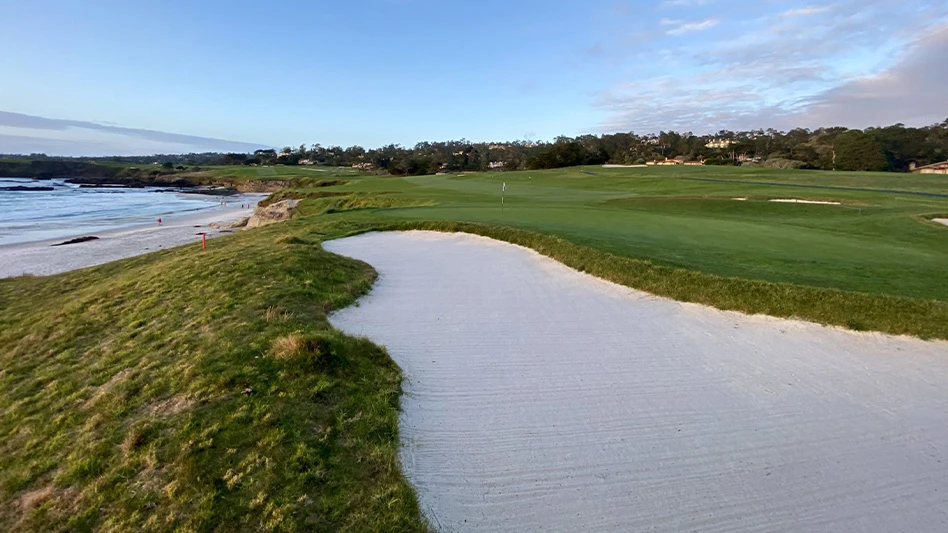A coastal hole at Pebble Beach Golf Links.