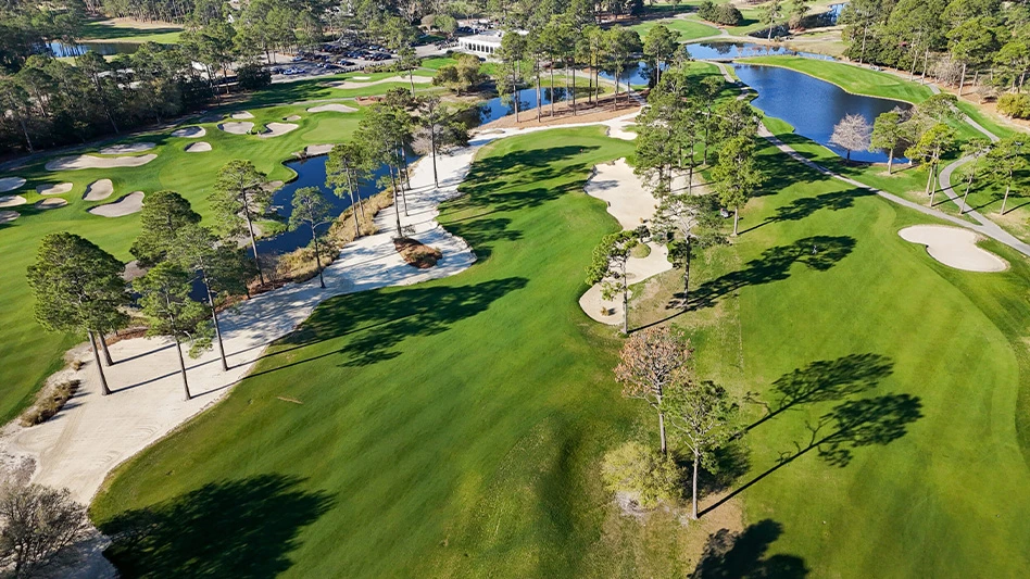 The ninth fairway at King's North in Myrtle Beach, South Carolina.