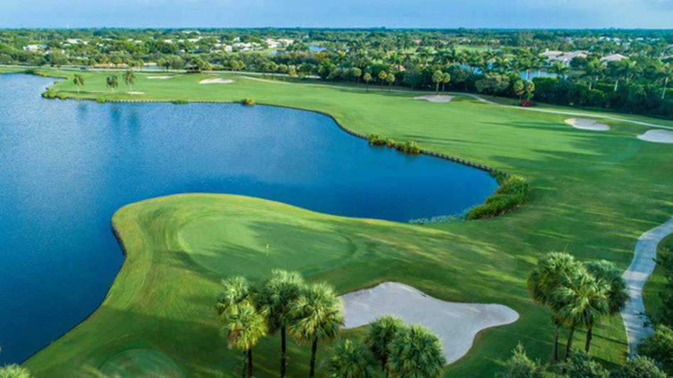 An aerial photo of Hunters Run