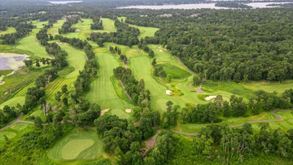 An aerial view of Cragun's Resort's Dutch Red 9.