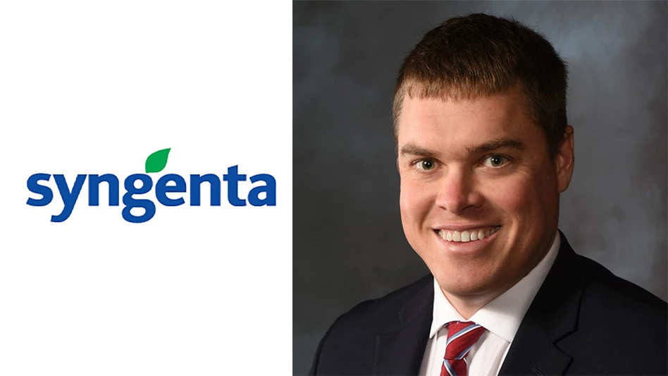 Ben Anderson next to the Syngenta logo.