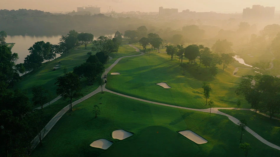 An aerial shot of Singapore Island Country Club's Island Course.
