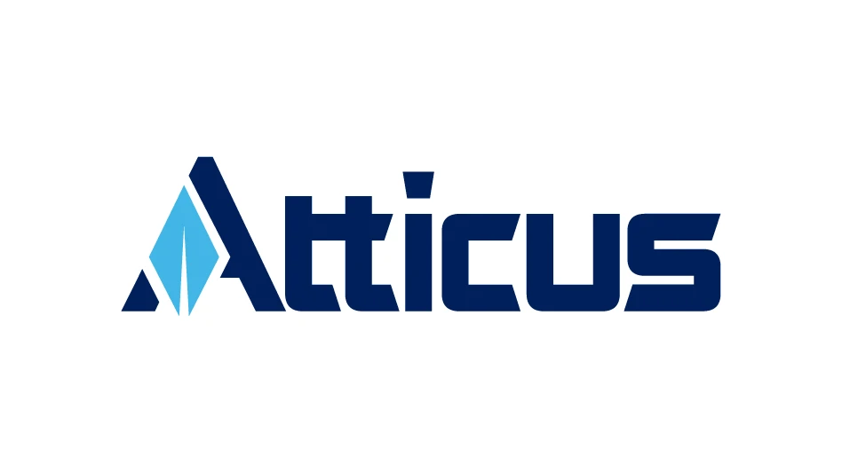 Atticus logo in blue