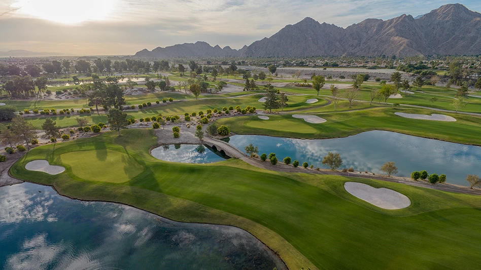 The first and third holes of the Players Course at Indian Wells.