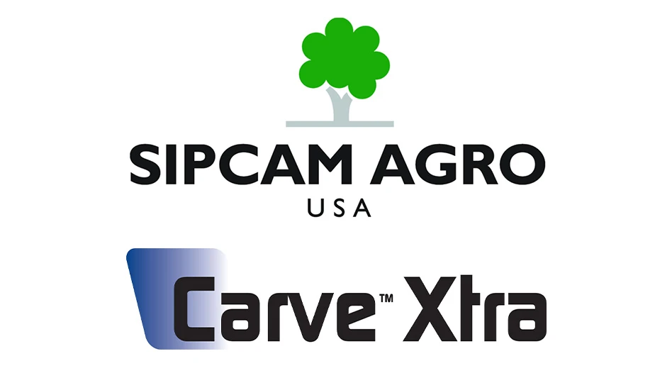 The Sipcam Agro USA and Cave Xtra fungicide logos.