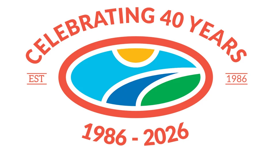 AQUA-AID Solutions' 40th anniversary logo