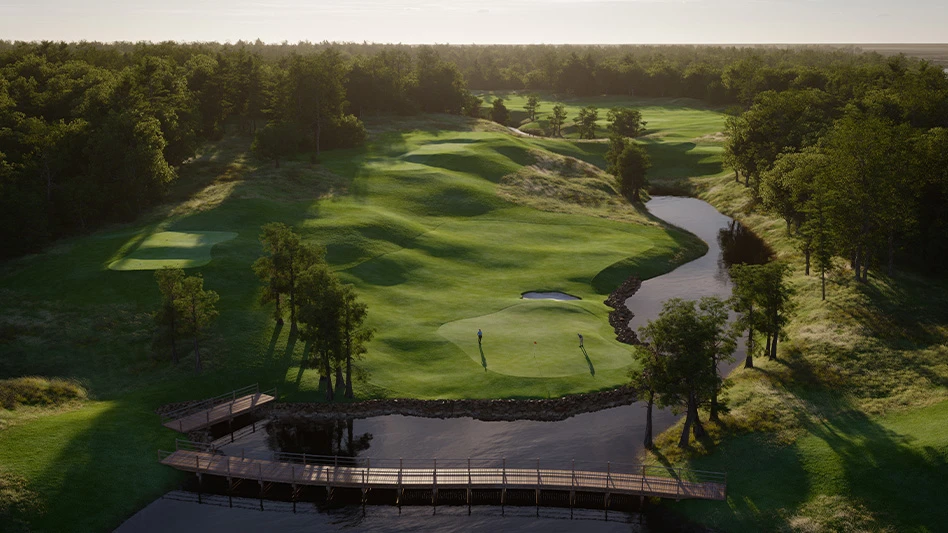 A rendering of the seventh hole at The Canary at Long Cove.